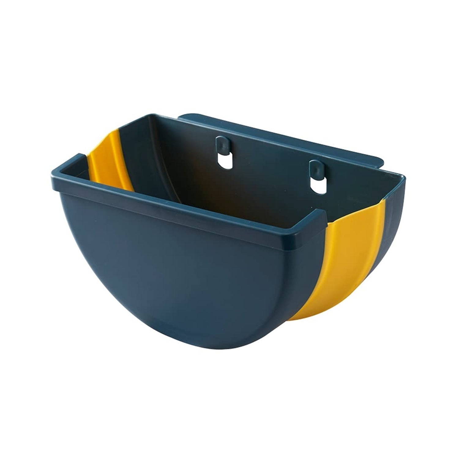 Collapsible waste bin for kitchen or bathroom use. Collapsible waste bin for kitchen or bathroom use.